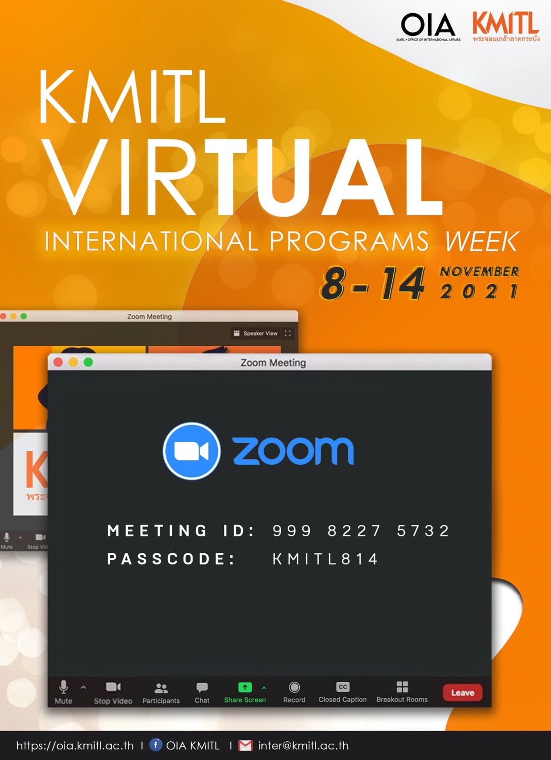 KMITL Virtual International Programs Week 2021
