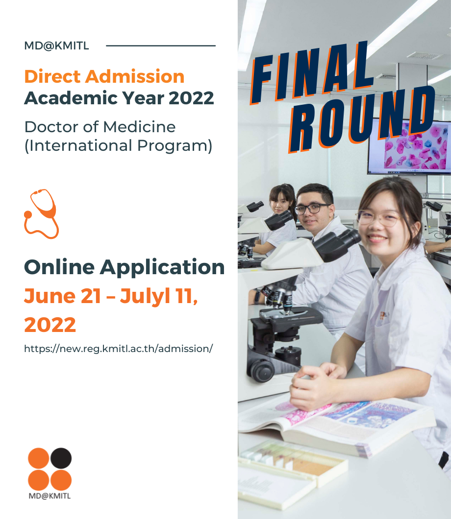 MD@KMITL – Application for the Final Round of Direct Admission – Academic Year 2022
